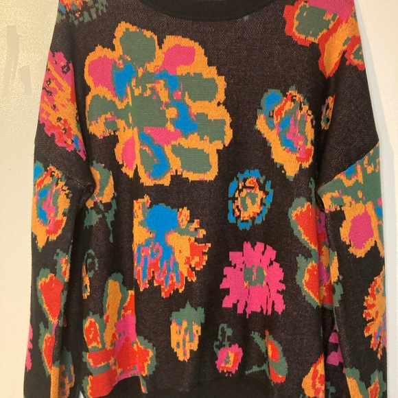 Fate Multicolor Floral Knit Sweater - Picture 5 of 13